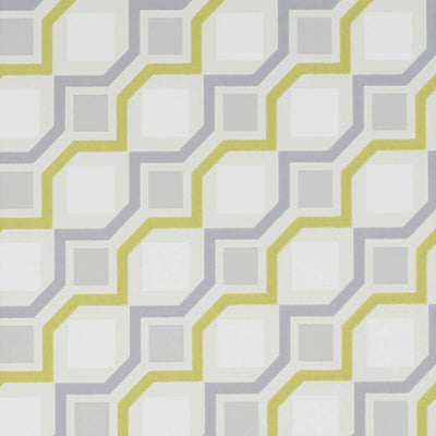 product image of Geometric Contemporary Wallpaper in Cream/Grey/Green 511