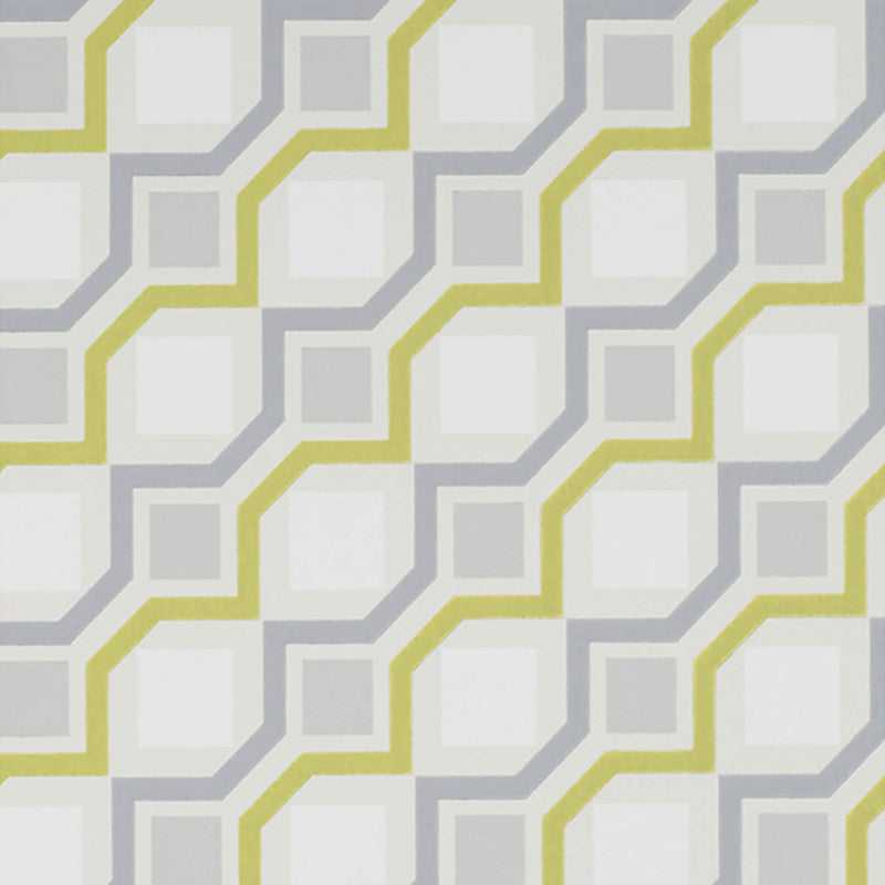 media image for Geometric Contemporary Wallpaper in Cream/Grey/Green 229