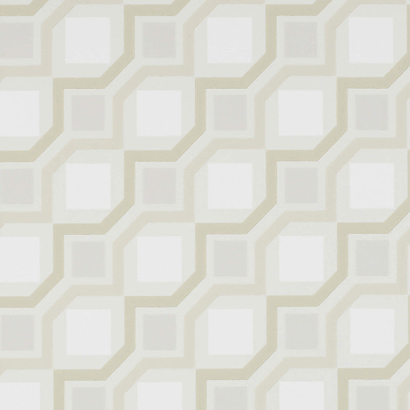 media image for Geometric Contemporary Wallpaper in Cream/Grey/Beige 273