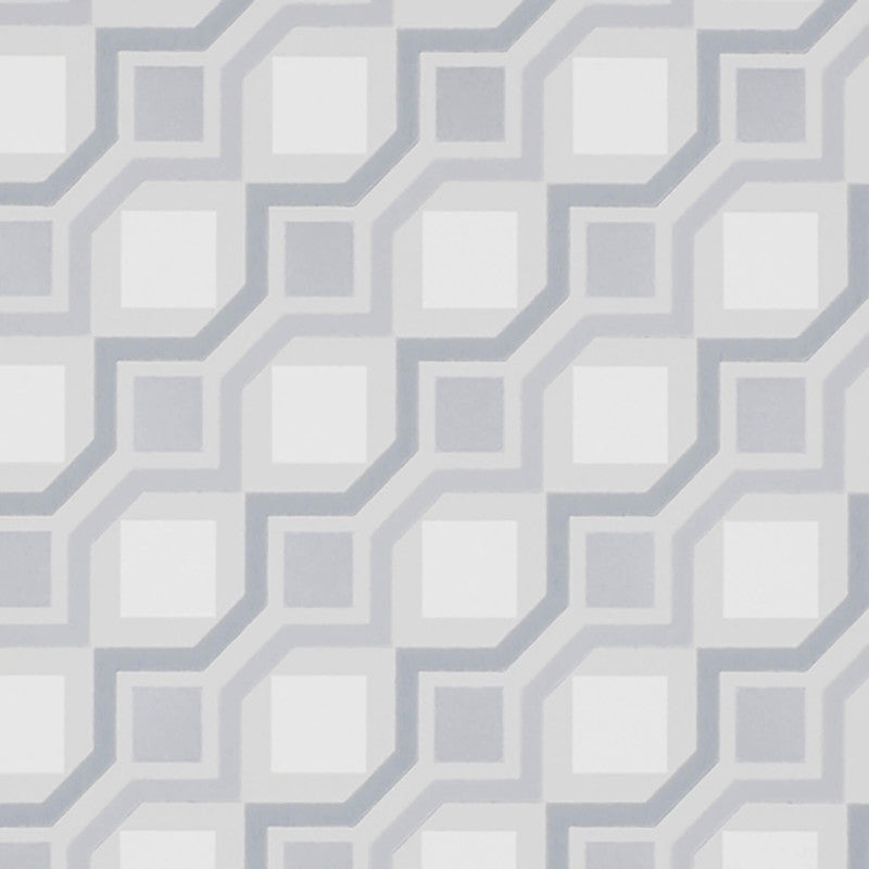 media image for Geometric Contemporary Wallpaper in Ivory/Grey/Silver 287