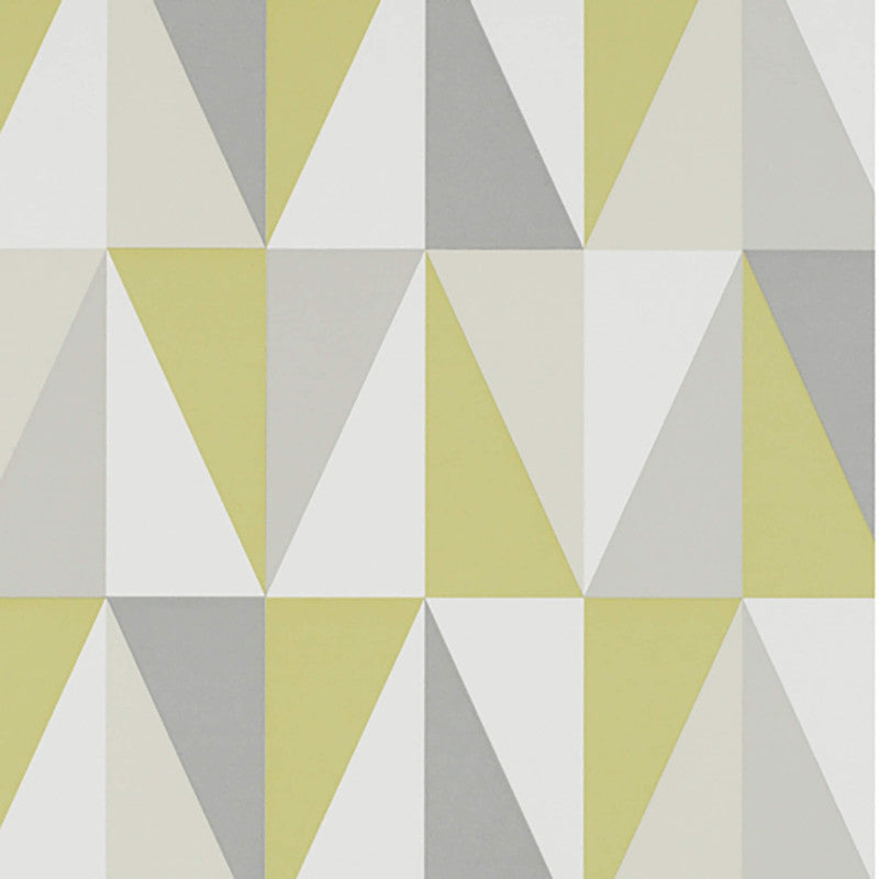 media image for Geometric Sharp-Edge Wallpaper in Green/Grey/Ivory 276