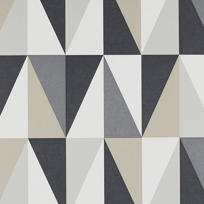 media image for Geometric Sharp-Edge Wallpaper in Black/Grey/Ivory 222