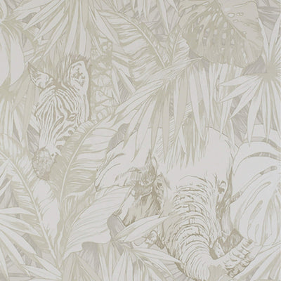 product image of Jungle Abstract Wallpaper in Metallic Buttercream 533