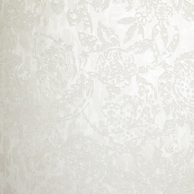 product image of Beaded Floral Abstract Wallpaper in Metallic Cream 545