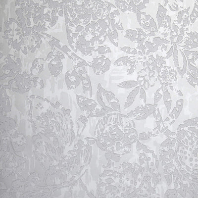 product image of Beaded Floral Abstract Wallpaper in Metallic Grey 513
