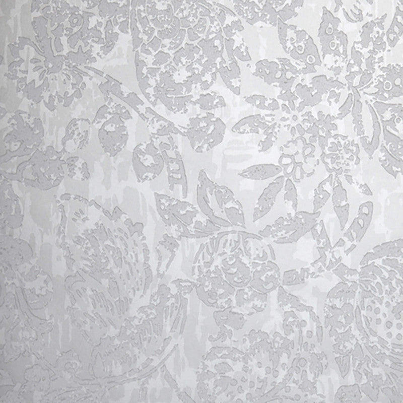 media image for Beaded Floral Abstract Wallpaper in Metallic Grey 268
