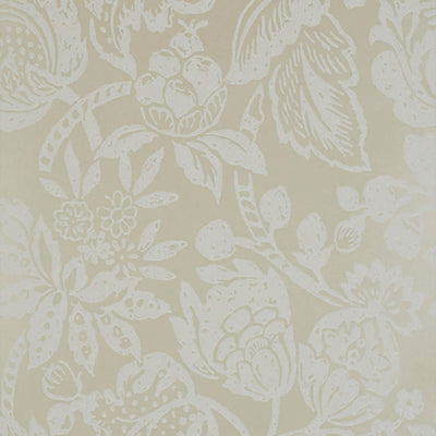 product image of Floral Tropical Large Textured Wallpaper in Buttercream/Citrus 59