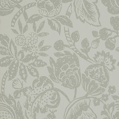 product image of Floral Tropical Large Textured Wallpaper in Soft Sage 551