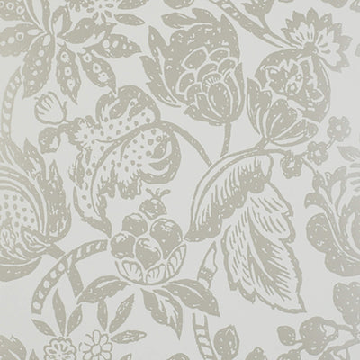 product image of Tropical Floral Large Textured Wallpaper in Gold/Buttercream 535