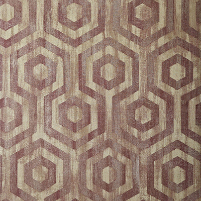 product image of Geometric Contemporary Wallpaper in Red/Sand 586