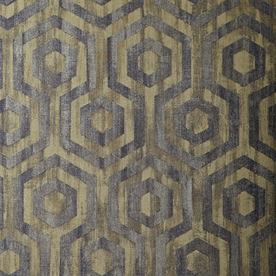 product image of Geometric Contemporary Wallpaper in Stone/Olive 551