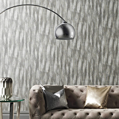 product image for Abstract Contemporary Wallpaper in Taupe/Grey 45