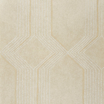 product image of Geometric Ogee Beaded Wallpaper in Citron 517