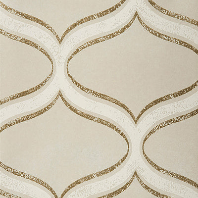 product image of Ogee Funky Wallpaper in Soft Sage Metallic 543