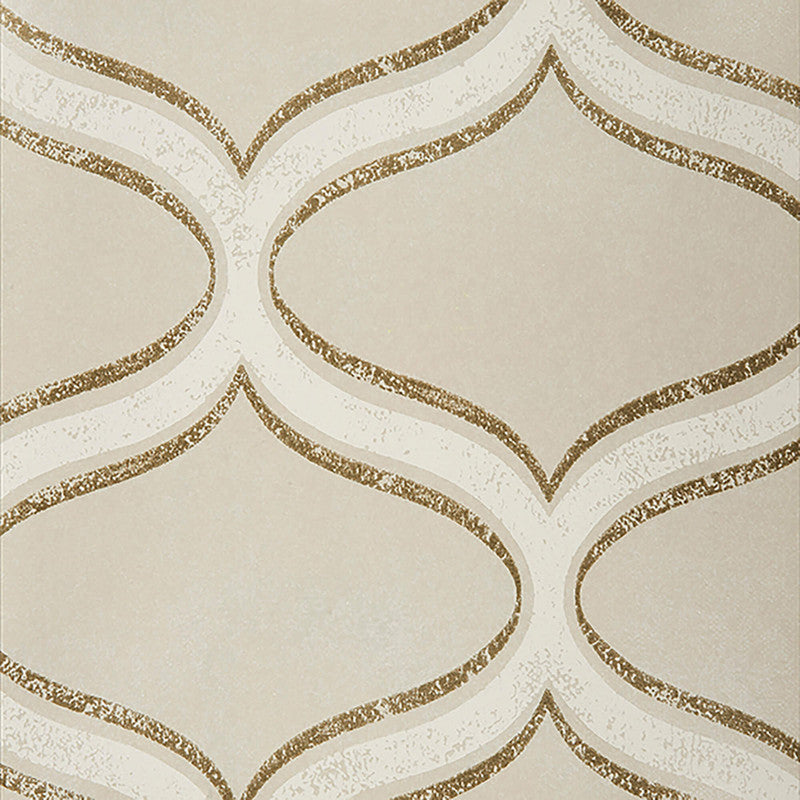 media image for Ogee Funky Wallpaper in Soft Sage Metallic 24