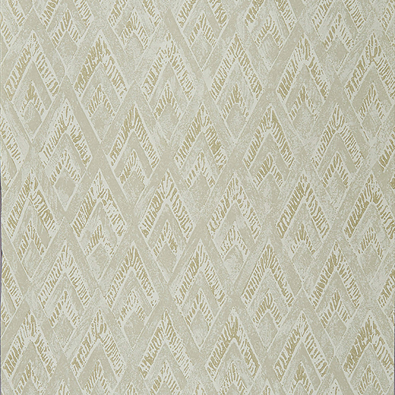 media image for Geo Diamond Modern Wallpaper in Seafoam Metallic 259