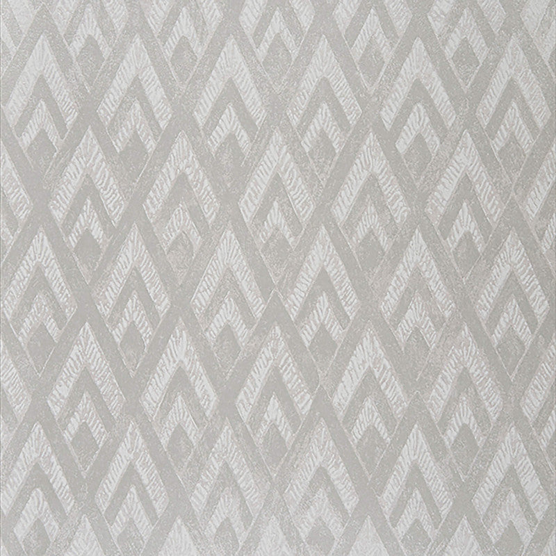 media image for Geo Diamond Modern Wallpaper in Grey Metallic 283