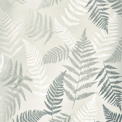 product image of Fern Leaves Floating Wallpaper in Grey/Silver 598