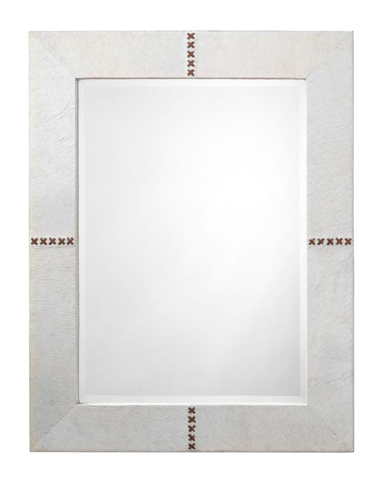 media image for Cross Stitch Rectangle Mirror In Various Colors by Jamie Young 212
