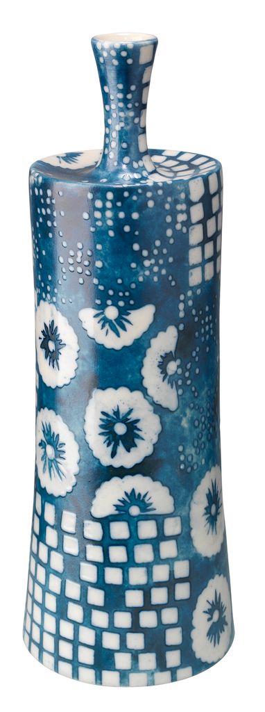product image for Block Print Vases - Set of 4 by Jamie Young 11