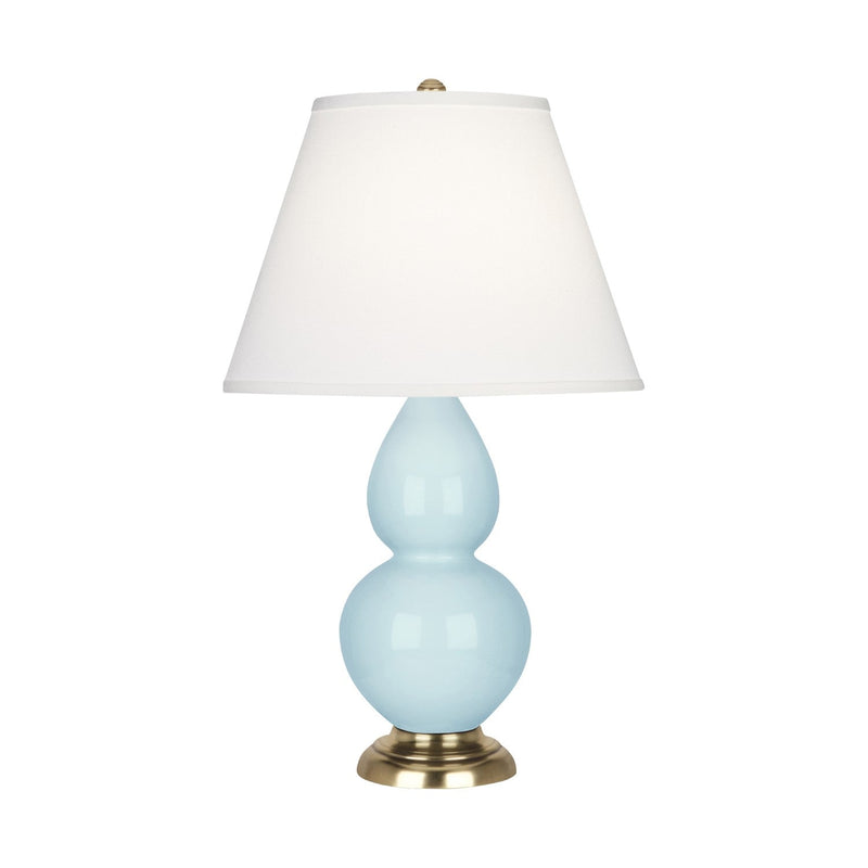 media image for baby blue glazed ceramic double gourd accent lamp by robert abbey ra 1689 2 28