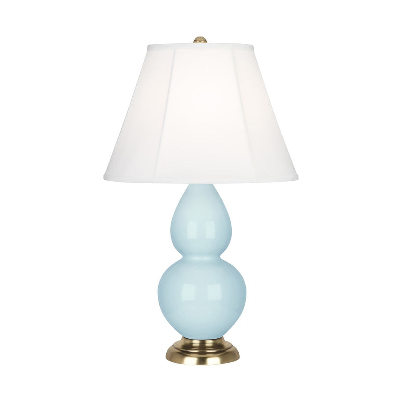 media image for baby blue glazed ceramic double gourd accent lamp by robert abbey ra 1689 1 213