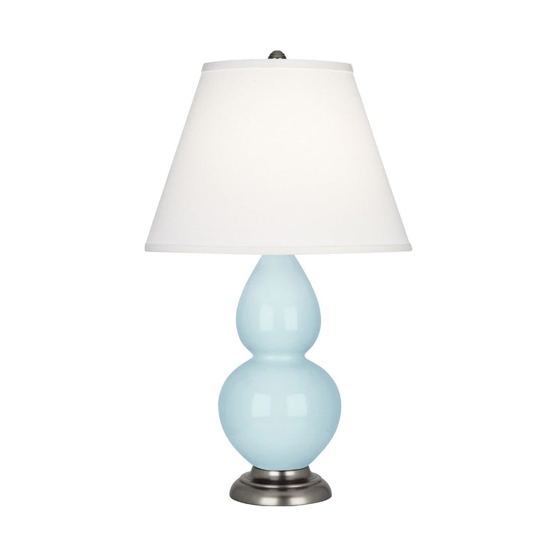 media image for baby blue glazed ceramic double gourd accent lamp by robert abbey ra 1689 6 216