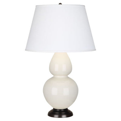 product image of double gourd bone glazed ceramic table lamp by robert abbey ra 1755x 1 599