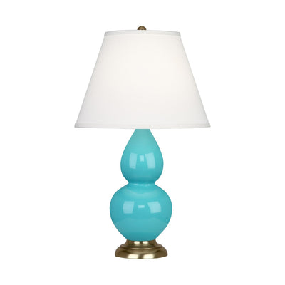 product image of egg blue glazed ceramic double gourd accent lamp by robert abbey ra 1760x 1 590