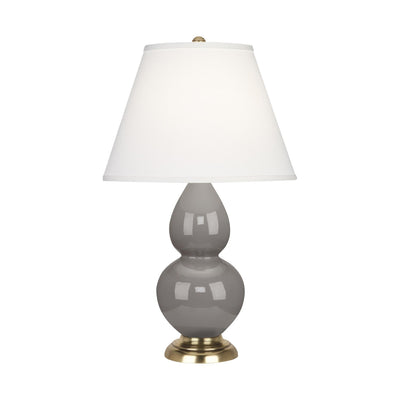 product image for smoky taupe glazed ceramic double gourd accent lamp by robert abbey ra 1768 2 54