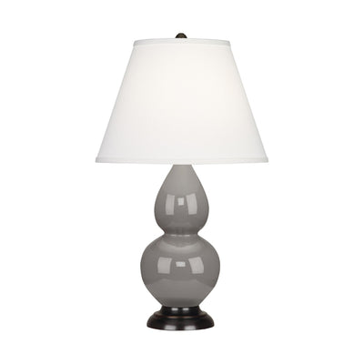 product image for smoky taupe glazed ceramic double gourd accent lamp by robert abbey ra 1768 4 17