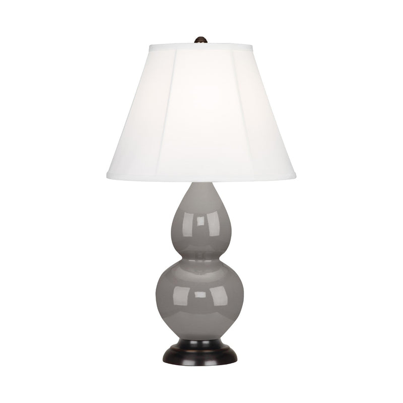 media image for smoky taupe glazed ceramic double gourd accent lamp by robert abbey ra 1768 3 213