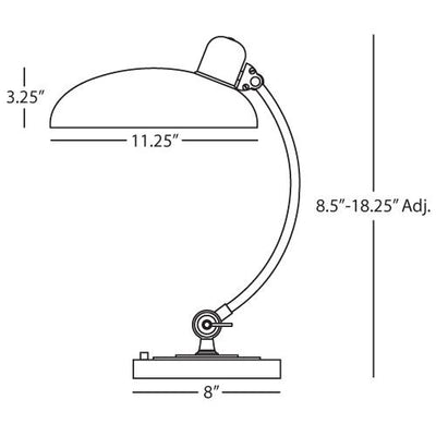 product image for Bruno Adjustable "C" Arm Task Table Lamp by Robert Abbey 31