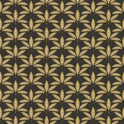 product image of Leaf Motif Black/Gold Wallpaper from the Into the Wild Collection by Galerie Wallcoverings 570