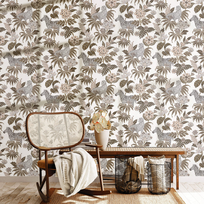 media image for Into the Wild Beige Wallpaper from the Into the Wild Collection by Galerie Wallcoverings 272