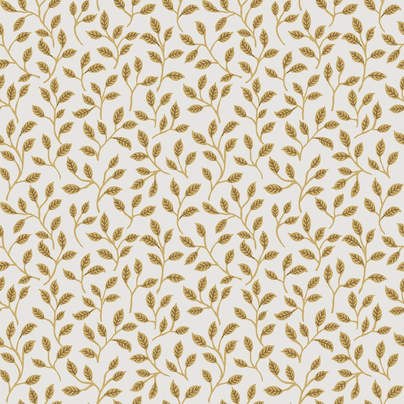 media image for Trailing Leaf Gold Wallpaper from the Into the Wild Collection by Galerie Wallcoverings 215