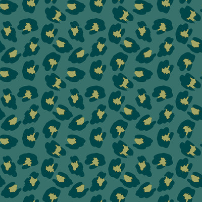 product image for Leopard Print Green Wallpaper from the Into the Wild Collection by Galerie Wallcoverings 21