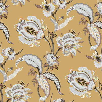 product image of Abstract Floral Yellow Wallpaper from the Into the Wild Collection by Galerie Wallcoverings 518