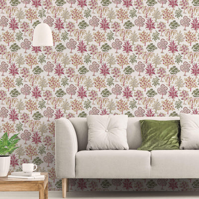 product image for Alberi Trees Red Wallpaper from the Into the Wild Collection by Galerie Wallcoverings 24