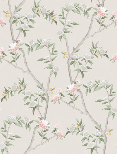 product image for Spring Blossom Chinoiserie Wallpaper in Beige 48