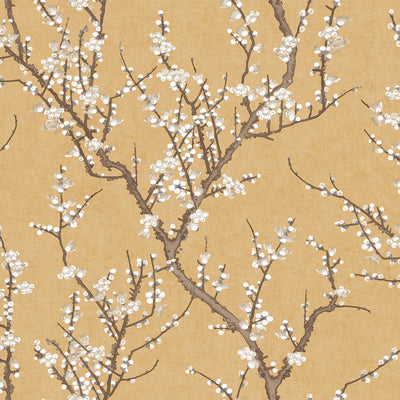 product image for Spring Blossom Sakura Tree Wallpaper in Yellow 1