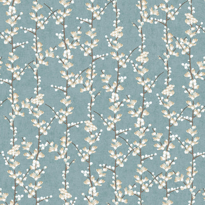 product image for Spring Blossom Sakura Row Wallpaper in Blue 70