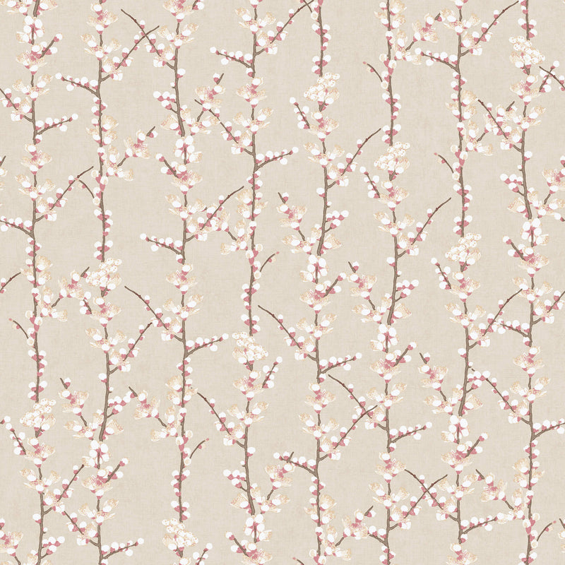 media image for Spring Blossom Sakura Row Wallpaper in Beige 294