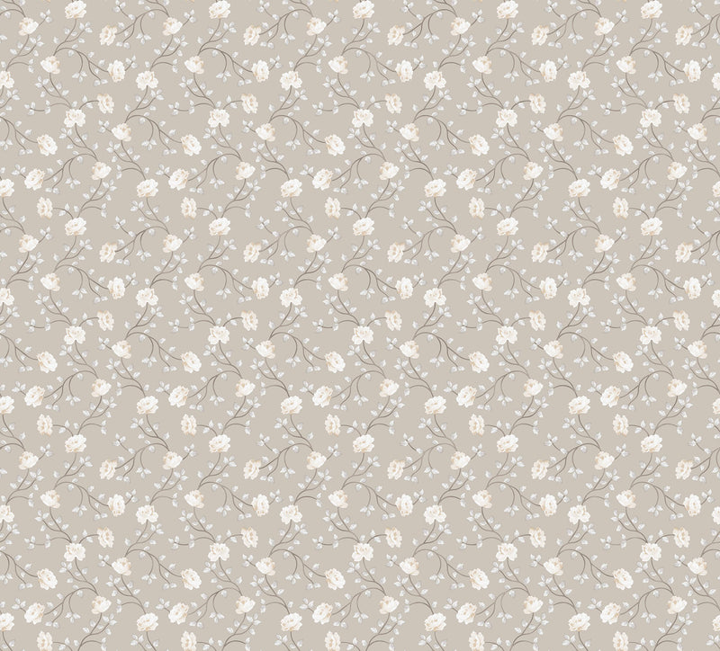 media image for Spring Blossom Petit Flowers Wallpaper in Taupe 264