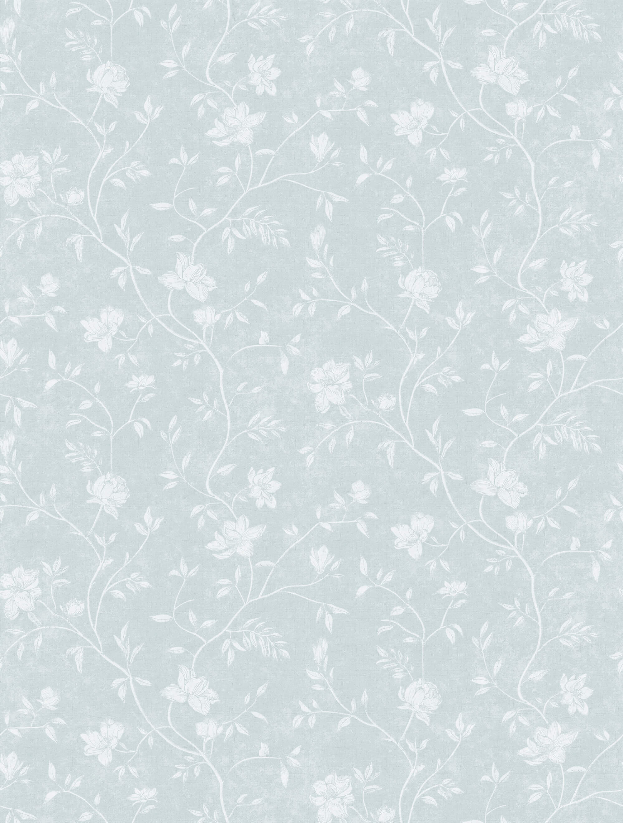 Shop Sample Spring Blossom Magnolia Wallpaper in Turquoise | Burke Decor