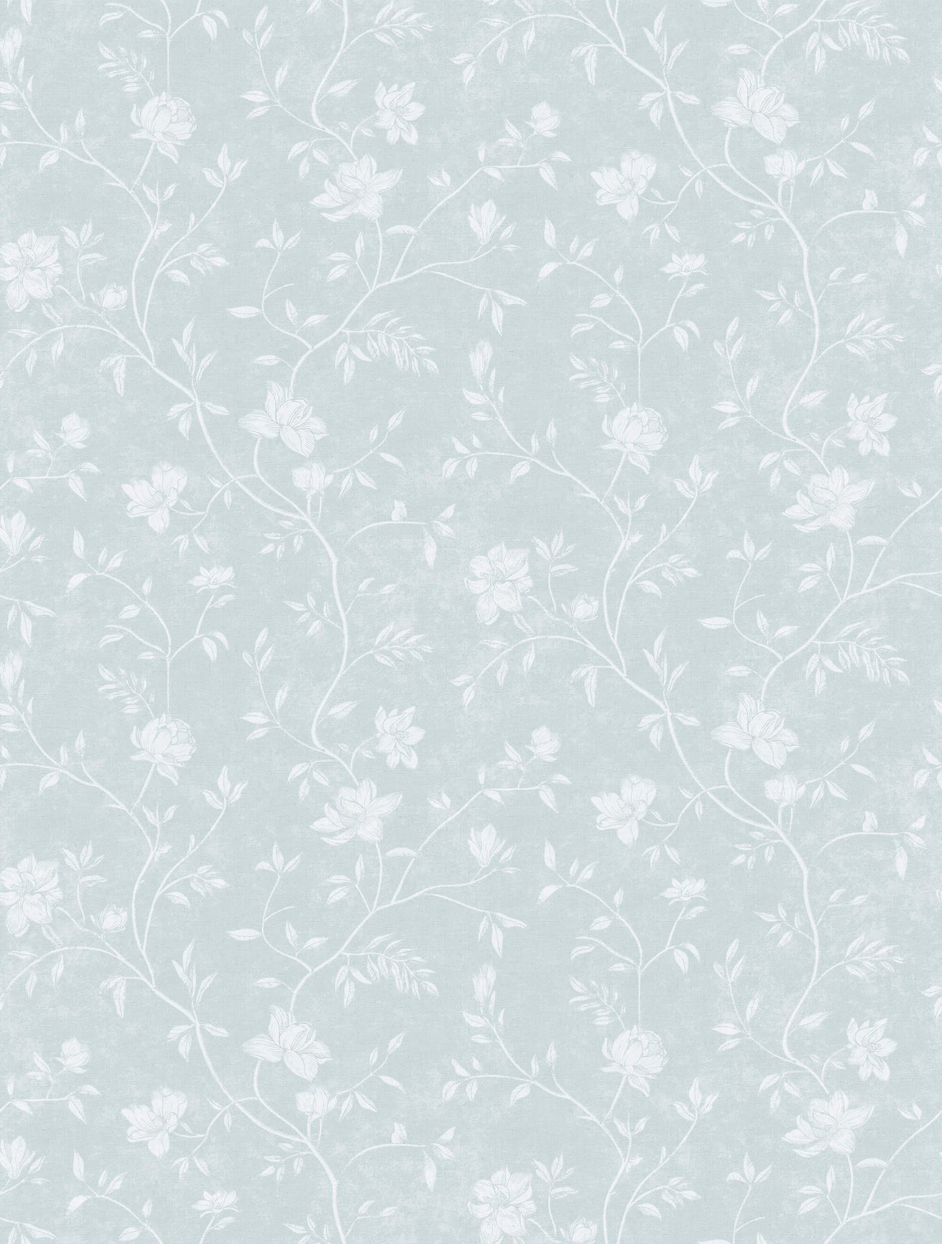 Shop Sample Spring Blossom Magnolia Wallpaper in Turquoise | Burke Decor