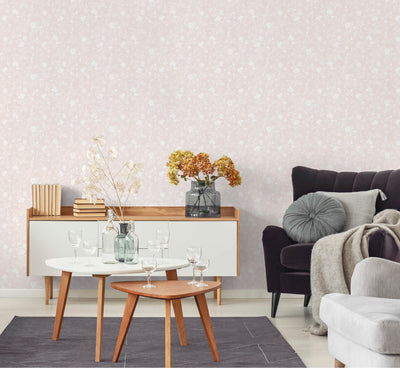 product image for Spring Blossom Magnolia Wallpaper in Pink 81