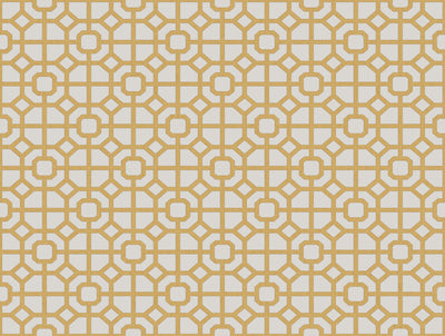 product image of Spring Blossom Lattice Wallpaper in Yellow 553