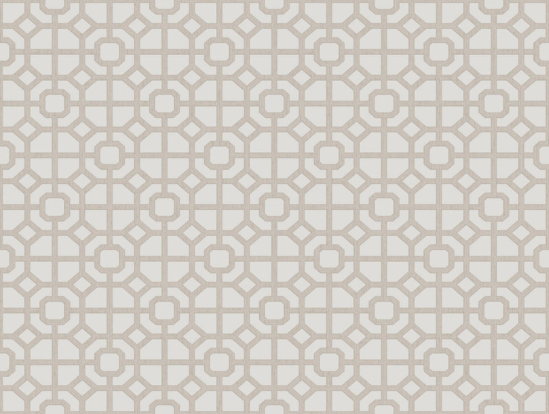 media image for Spring Blossom Lattice Wallpaper in Beige 291