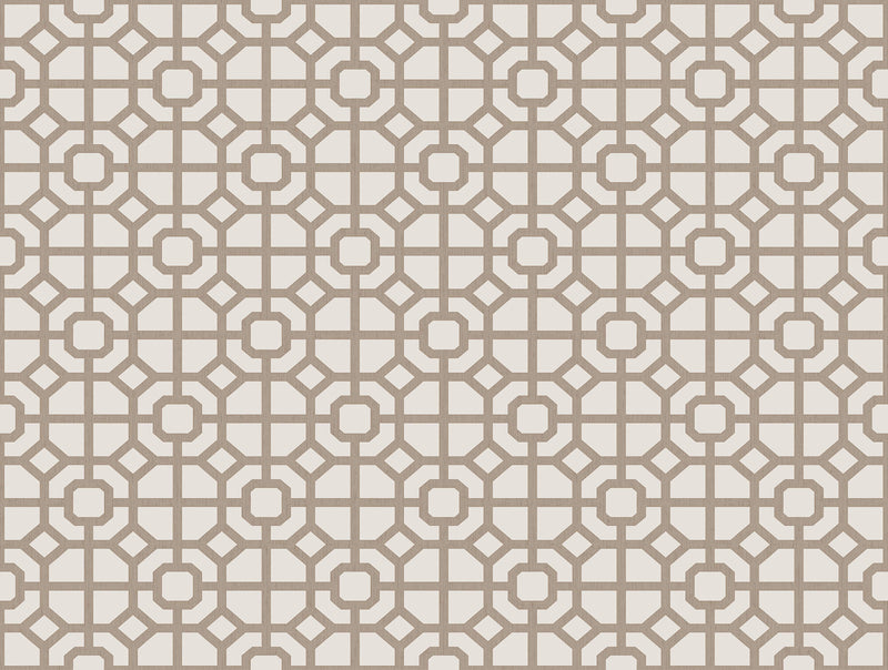 media image for Spring Blossom Lattice Wallpaper in Taupe 26